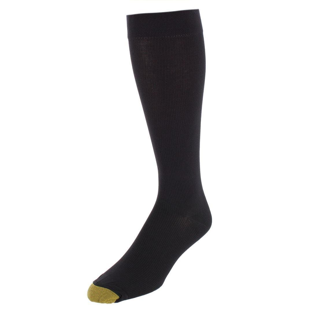 Gold Toe Men's Mild Compression OTC Rib Socks (3 Pair)