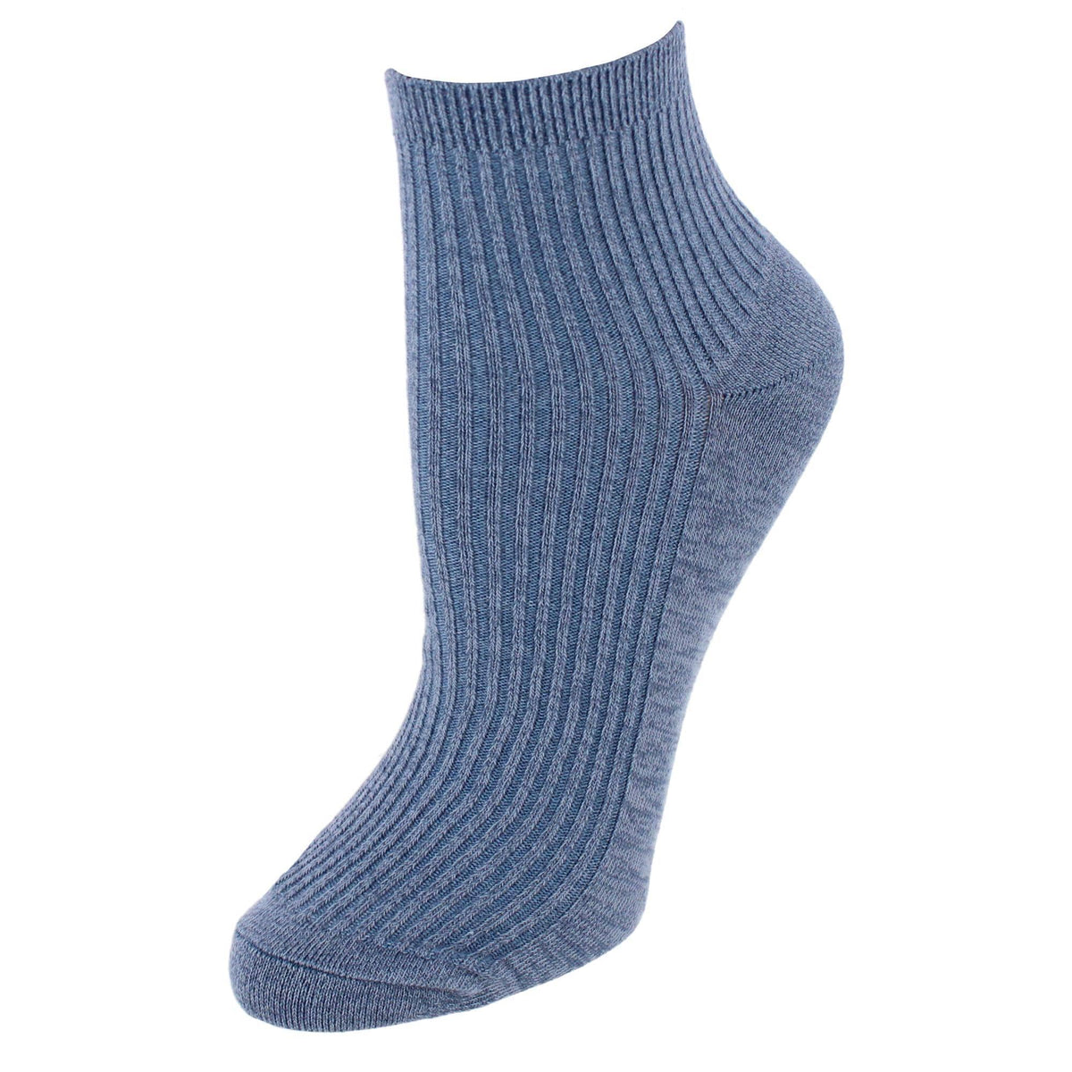 Gold Toe Women's Quarter Lenght Ribbed Comfort Seams Socks (6 Pairs) - Multiple Colors