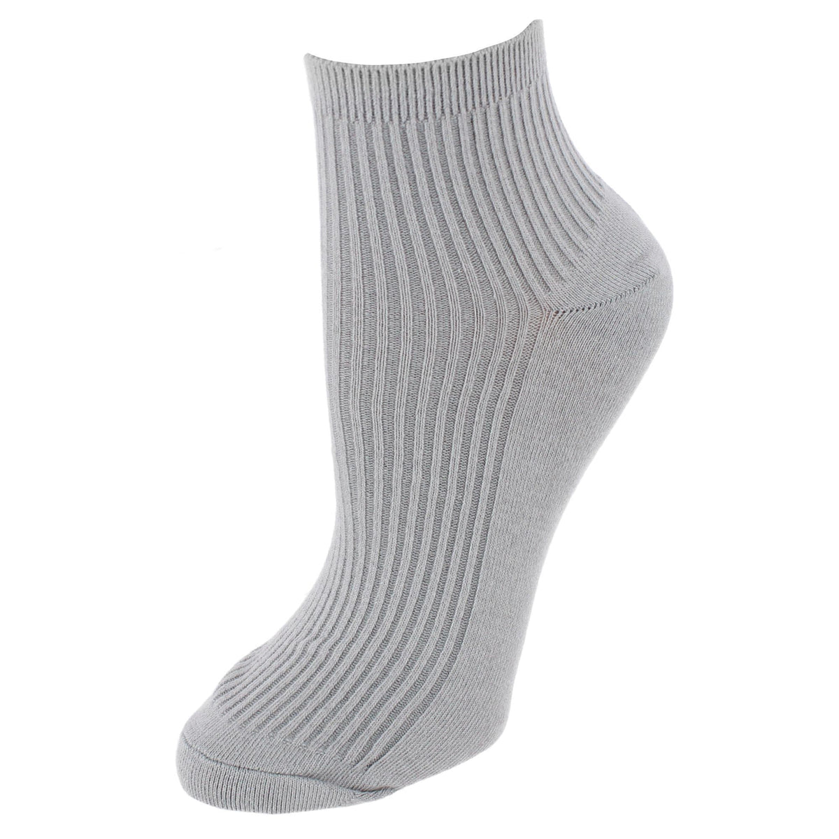 Gold Toe Women's Quarter Lenght Ribbed Comfort Seams Socks (6 Pairs) - Multiple Colors