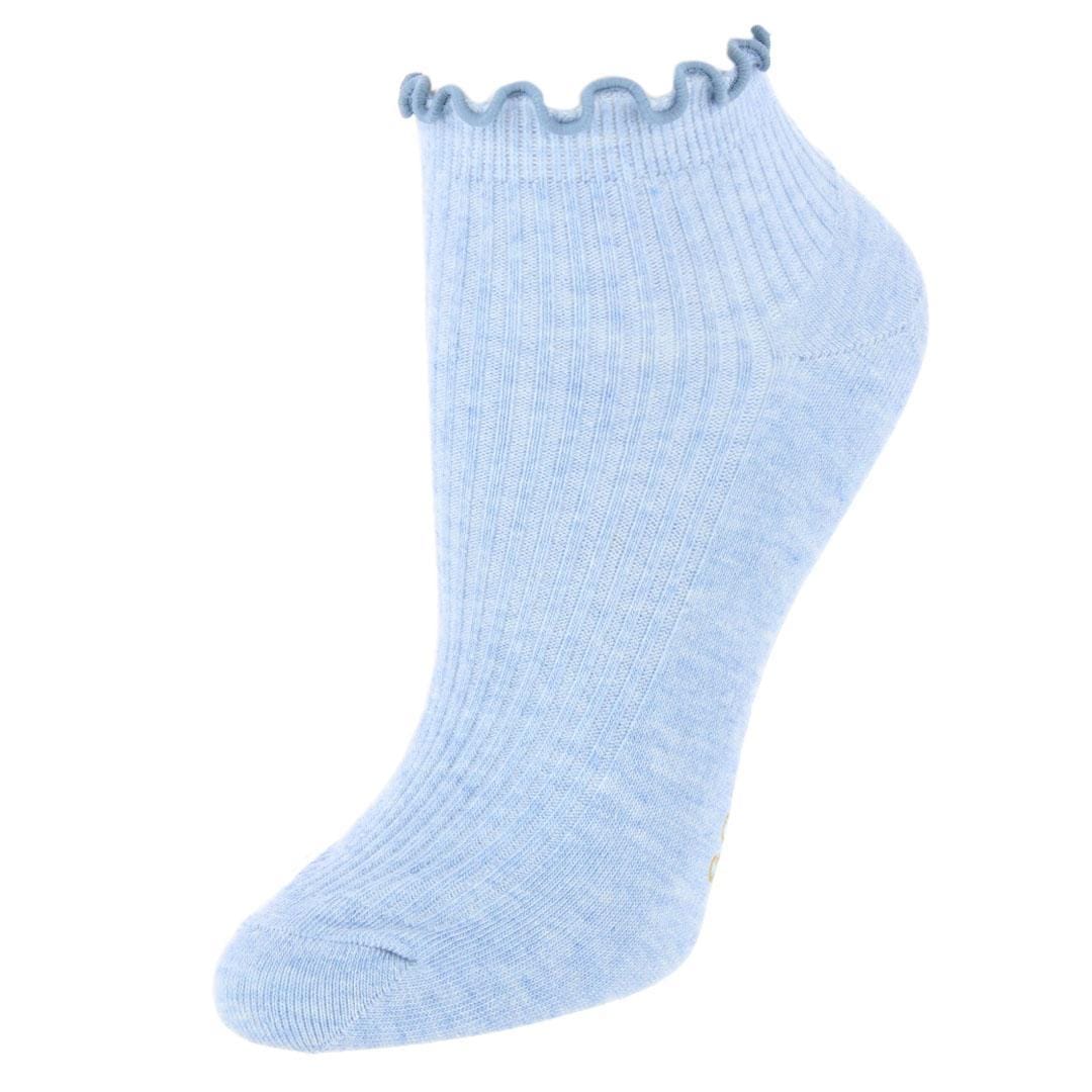 Gold Toe Women's Rib Lettuce Edge Quarter Socks (6 Pack) - Grey Mix