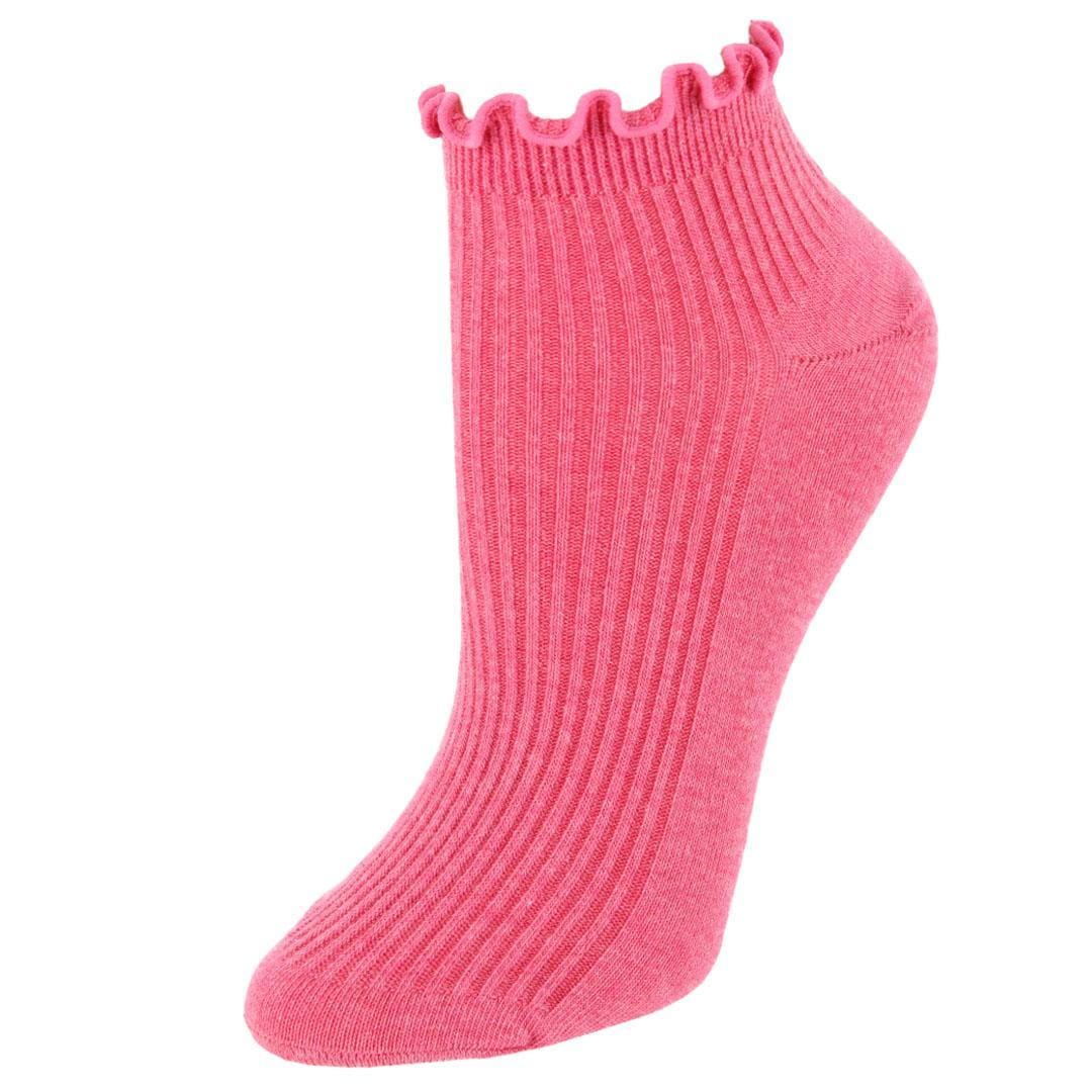 Gold Toe Women's Rib Lettuce Edge Quarter Socks (6 Pack) - Color Mix