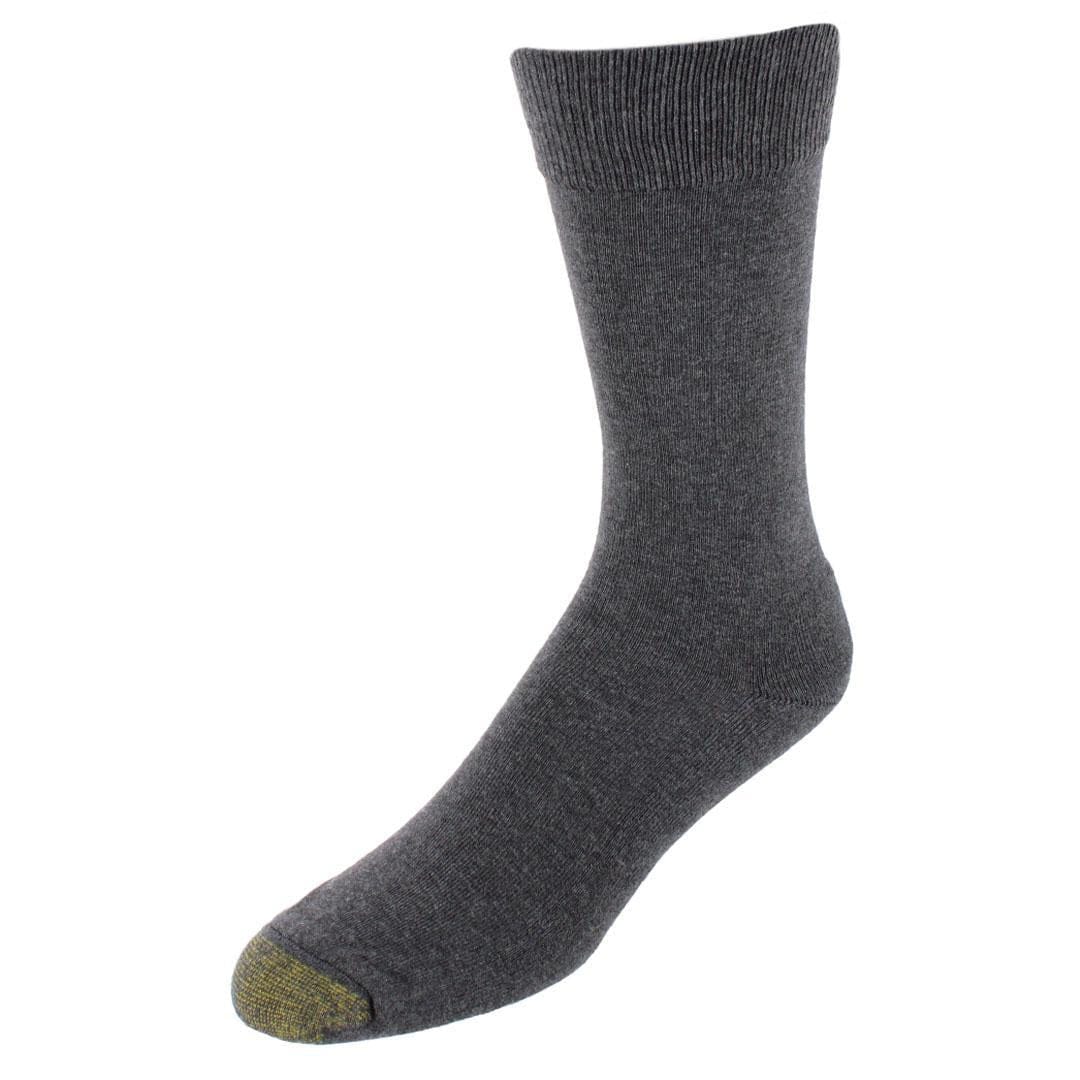 Gold Toe Men's Comfort Cushion Argyle Crew Socks (3 Pairs) - Black Combo