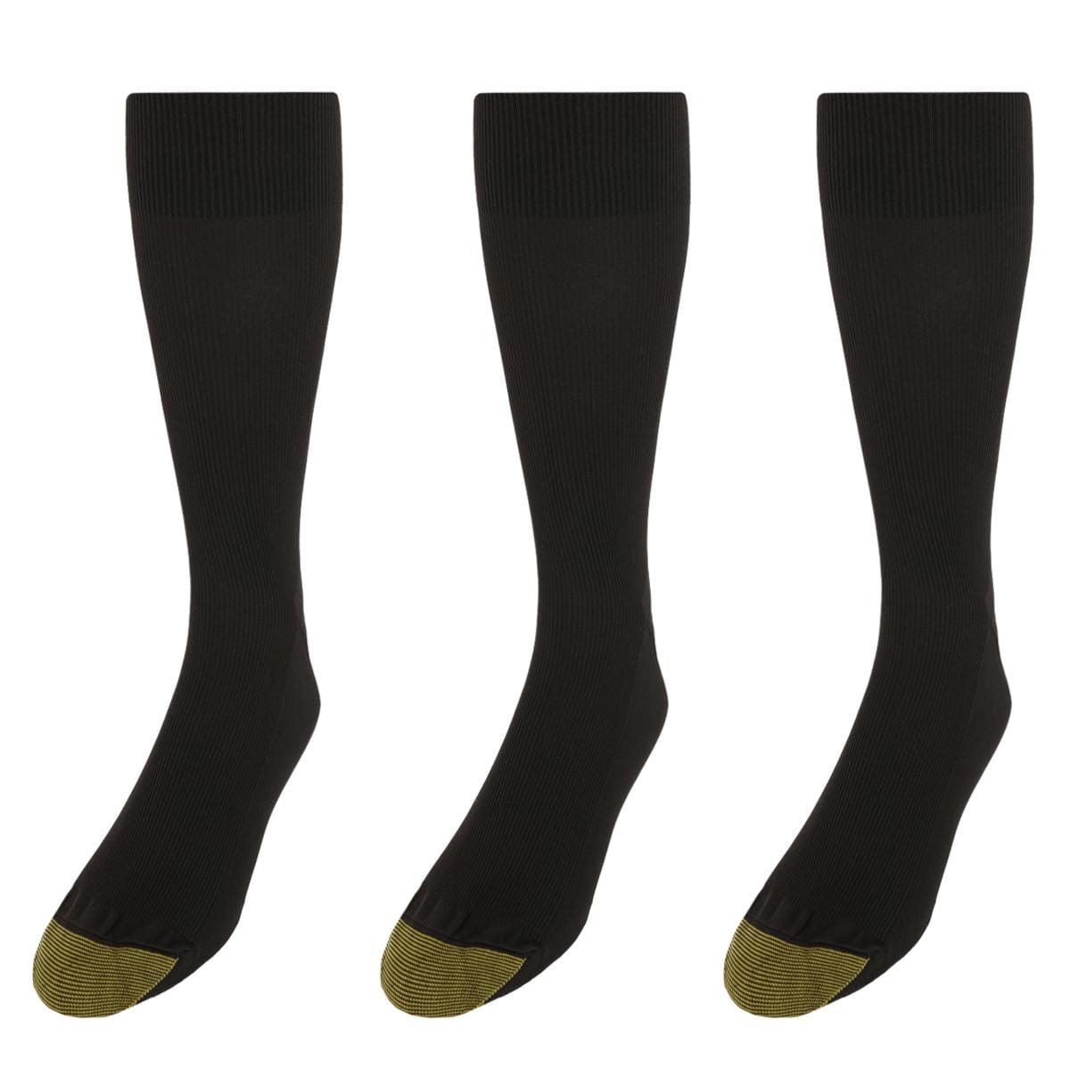 Gold Toe Men's Extended Size Metropolitan Dress Socks (3 Pair Pack) - Brown