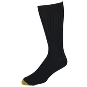 Mens Extended Size Ribbed Moisture Control Dress Socks (Pack of 3)