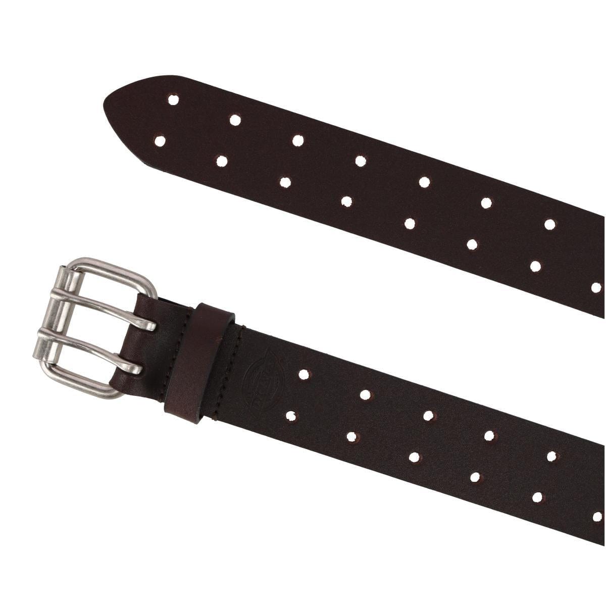 Men's Leather Two Hole Double Prong Bridle Belt by Dickies
