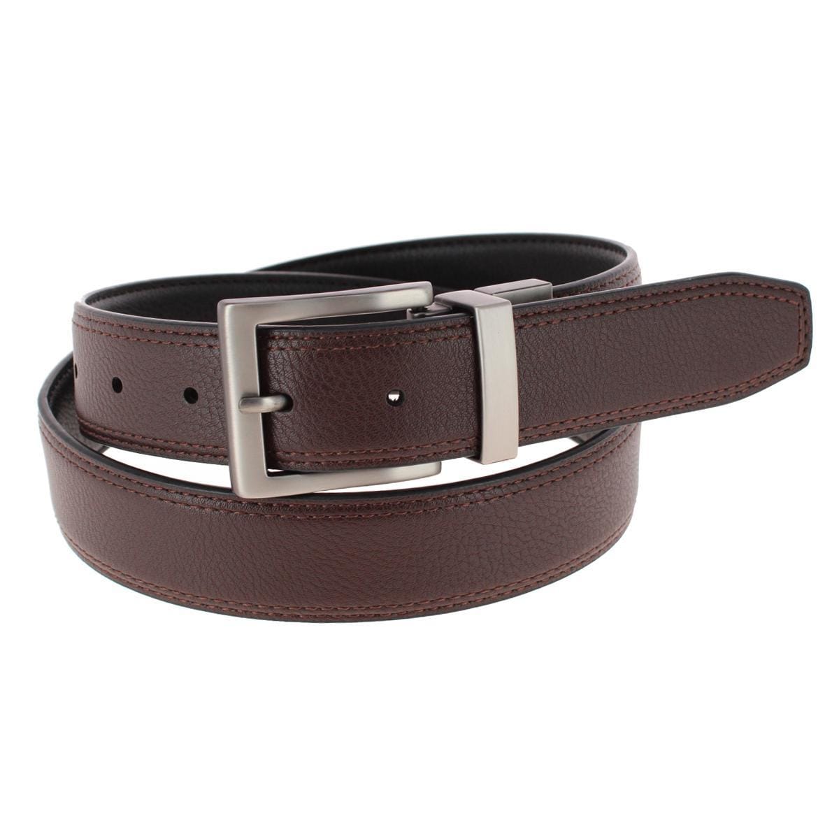 Dickies Men's 35mm Feather Edge Reversible Belt - Black/Brown