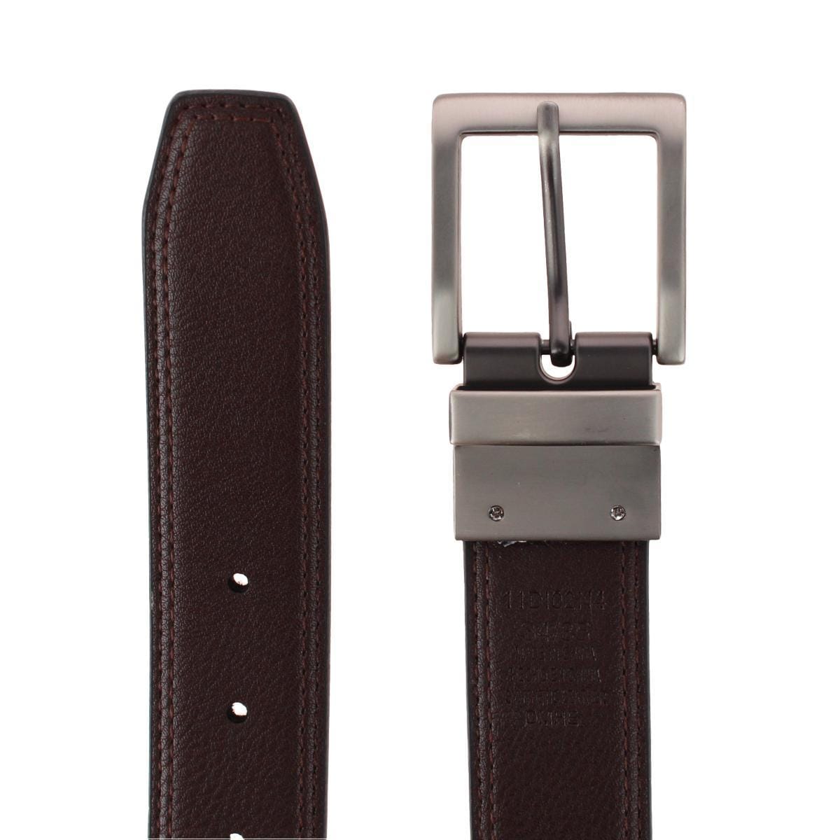 Dickies Men's 35mm Feather Edge Reversible Belt - Black/Brown