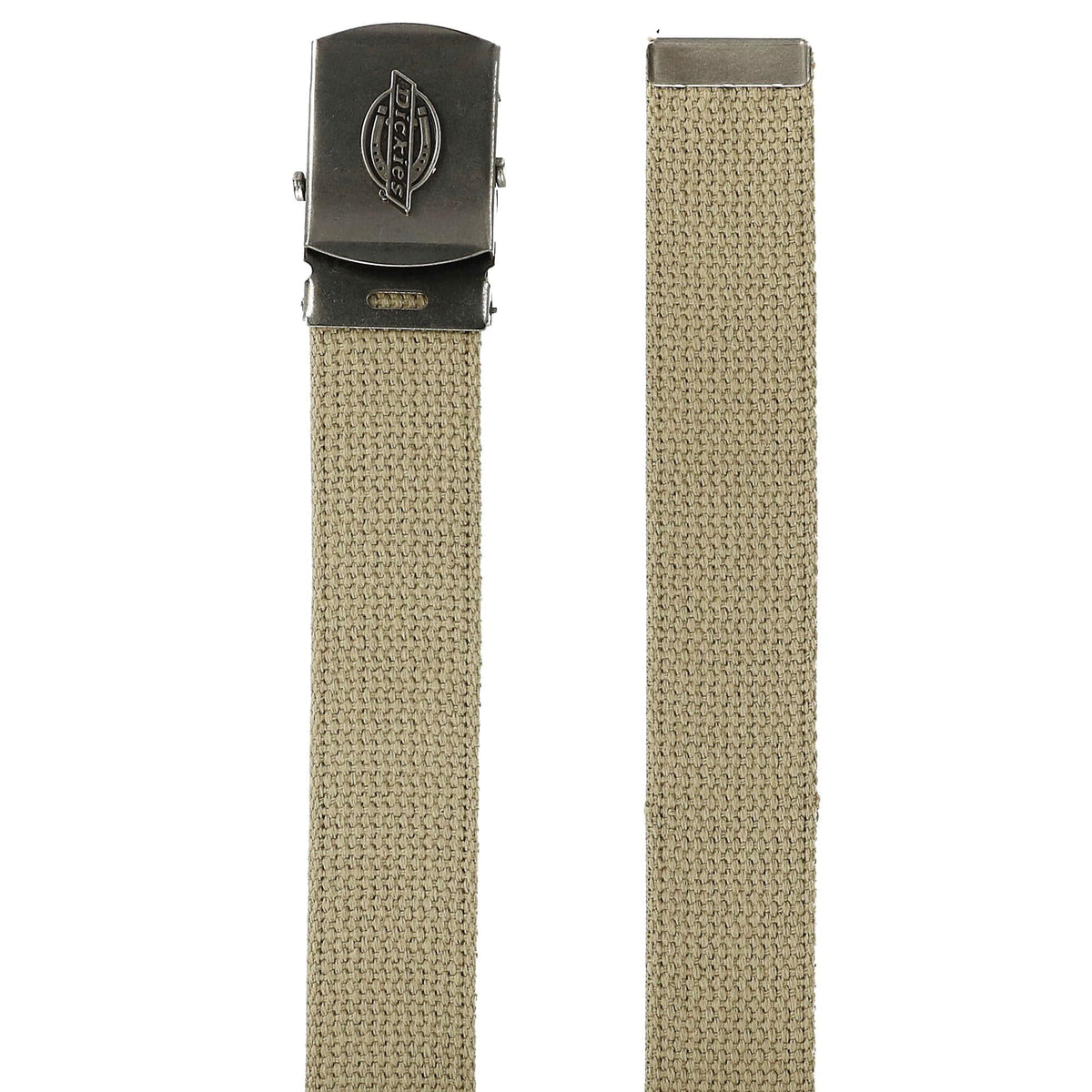 Dickies Men's Adjustable Fabric Belt with Military Buckle - Beige