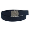 Men's Adjustable Fabric Belt with Military Buckle