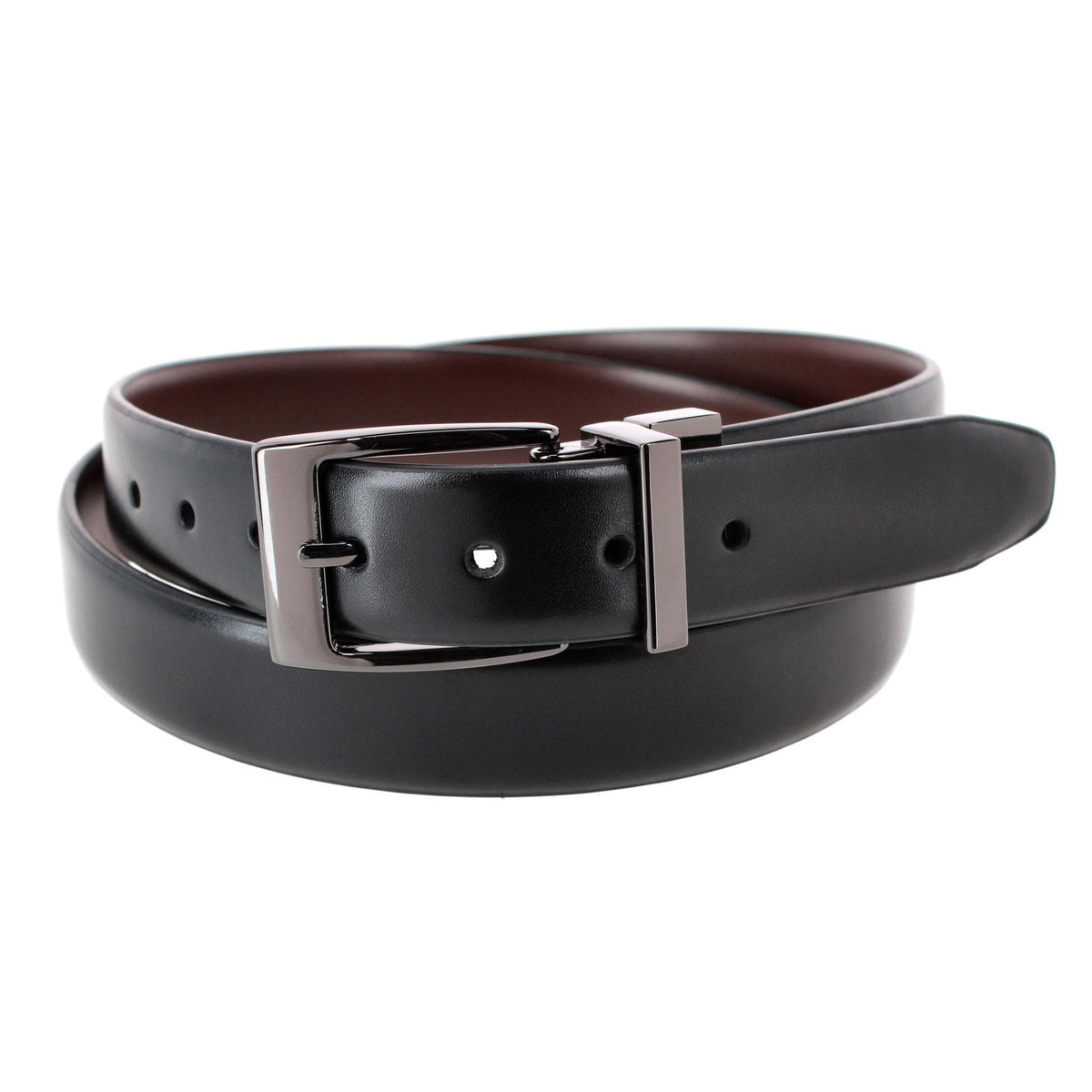 Dickies Boys' Leather Reversible Dress Belt