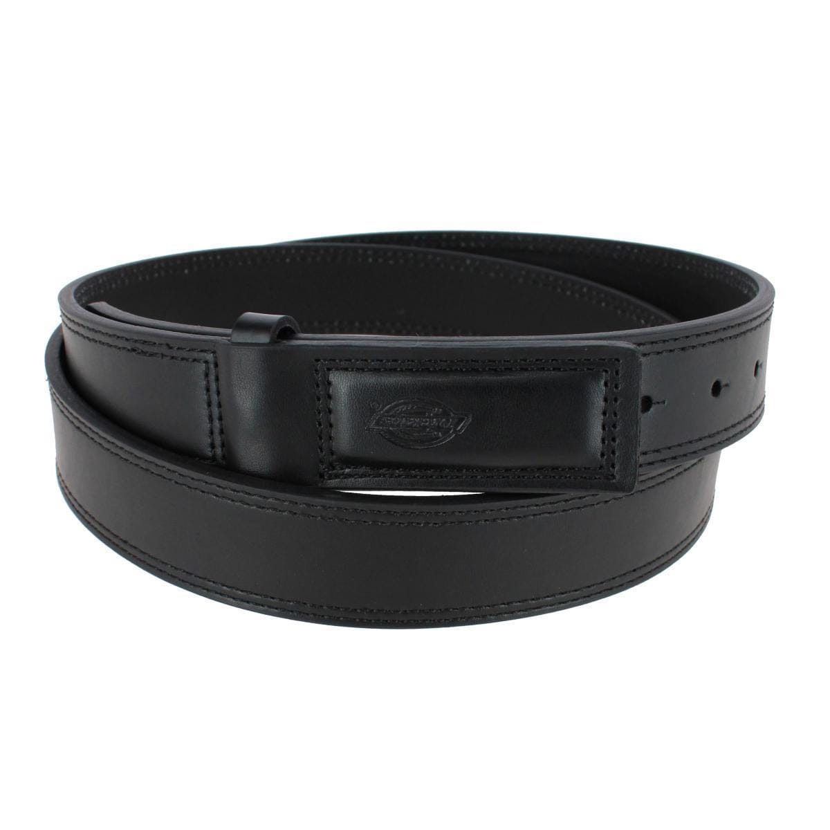 Dickies Men's Big & Tall Leather Covered Buckle Movers & Mechanics Belt - Black