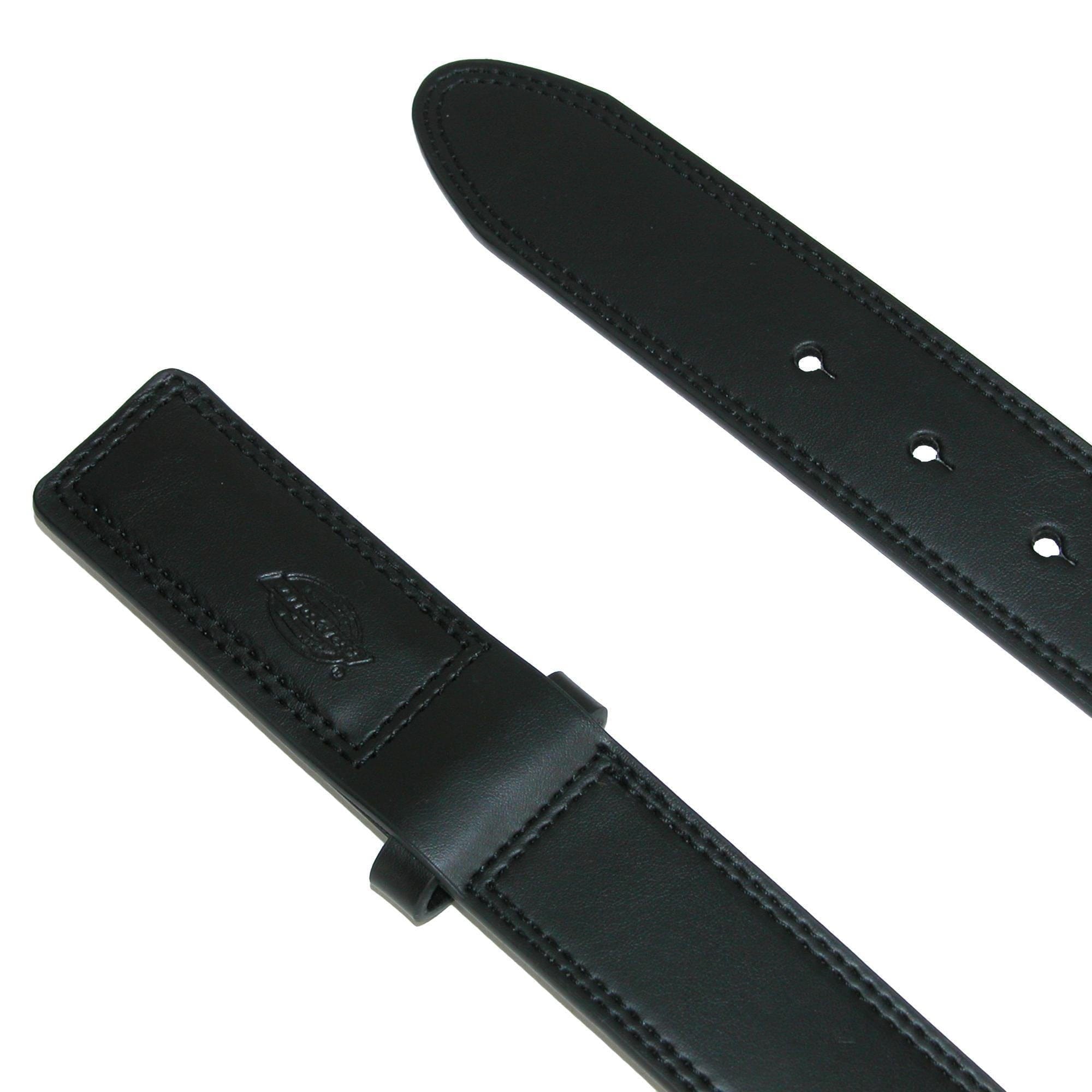 Dickies Men's Big & Tall Leather Covered Buckle Movers & Mechanics Belt - Black