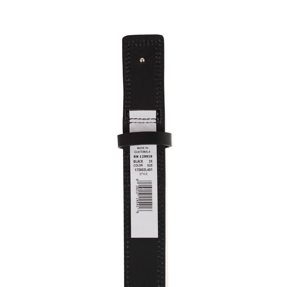 Dickies Men's Big & Tall Leather Covered Buckle Movers & Mechanics Belt - Black