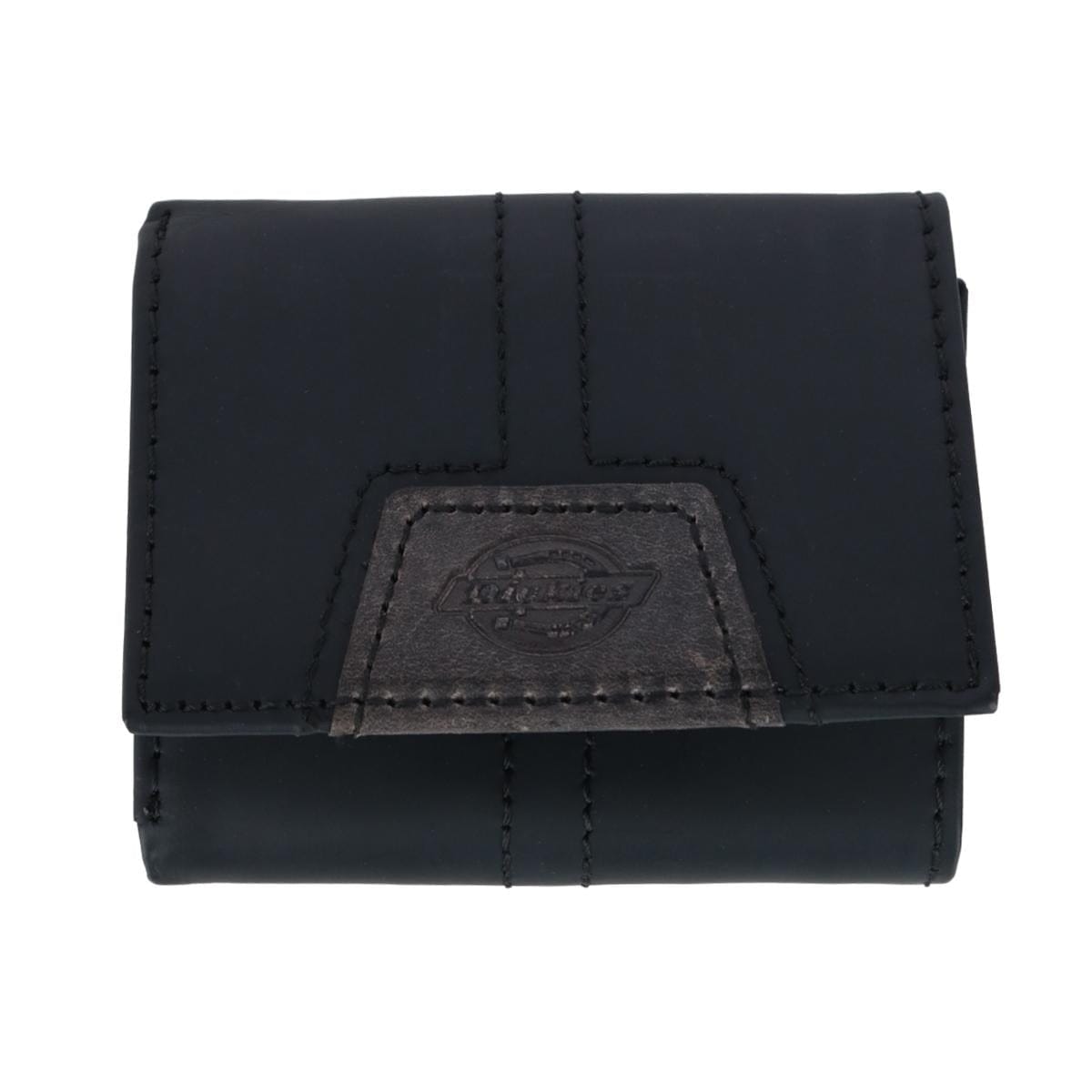 Dickies Men's Leather Extra Capacity Trifold Wallet - Black