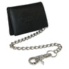 Men's Leather Trifold Chain Wallet