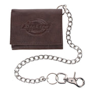Leather Trifold Chain Wallet