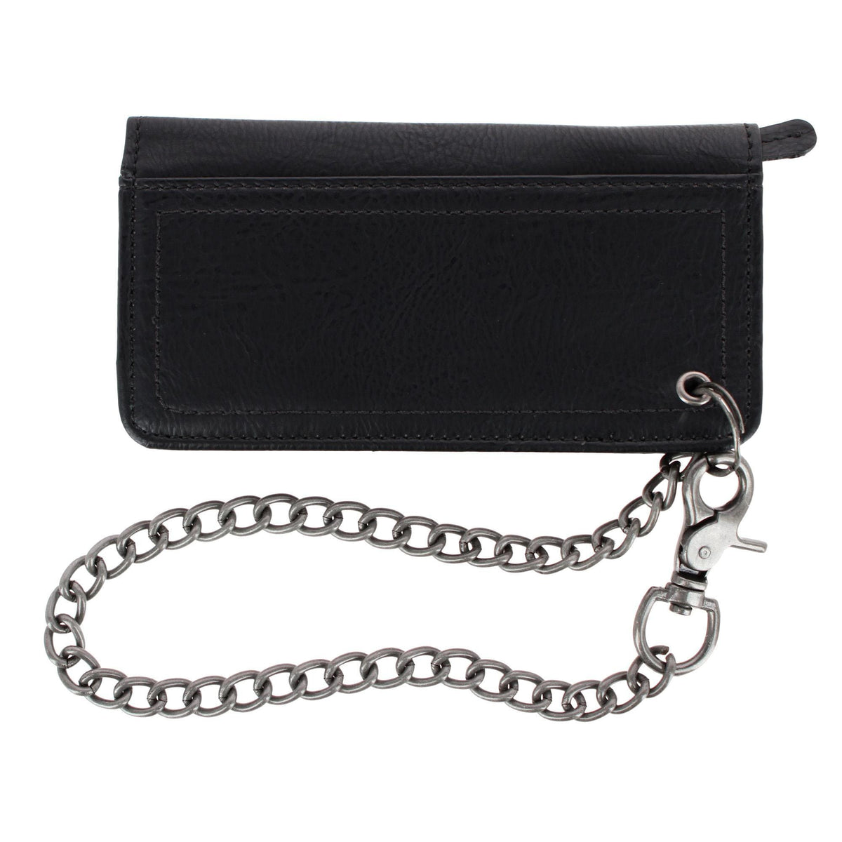 Dickies Men's Leather Trucker Chain Wallet - Black