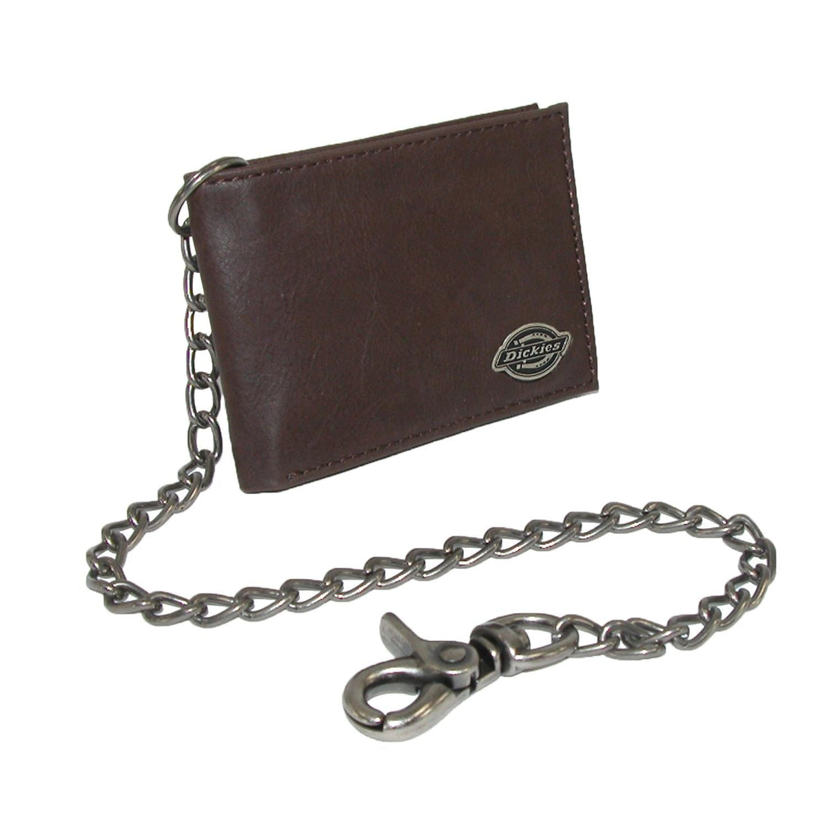 Dickies Men's Leather Trucker Chain Slimfold Wallet - Men's Leather Trucker Chain Slimfold Wallet