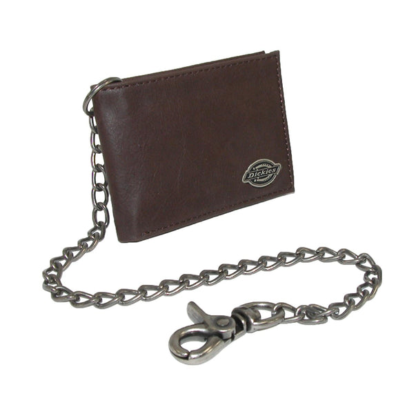 Men's Leather Trucker Chain Slimfold Wallet