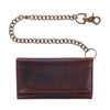 Men's Colorado Leather RFID Long Trifold Chain Wallet