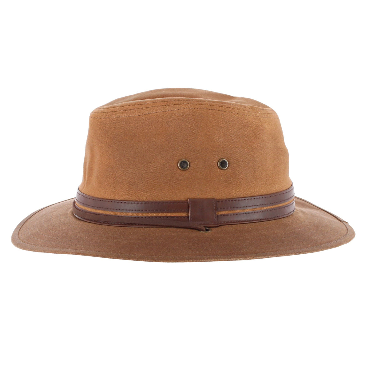 Henschel Hats Men's Waxed Cotton Outback Hat - Brown