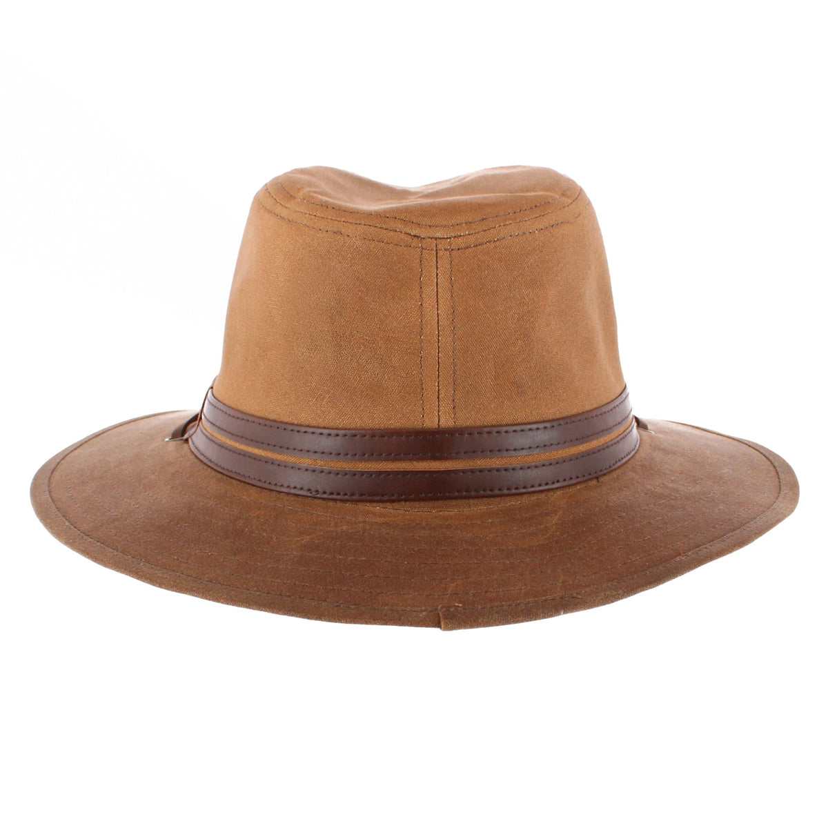 Henschel Hats Men's Waxed Cotton Outback Hat - Brown
