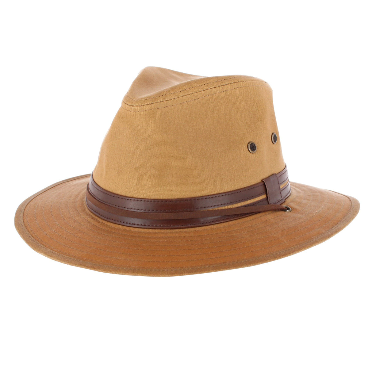 Henschel Hats Men's Waxed Cotton Outback Hat - Khaki