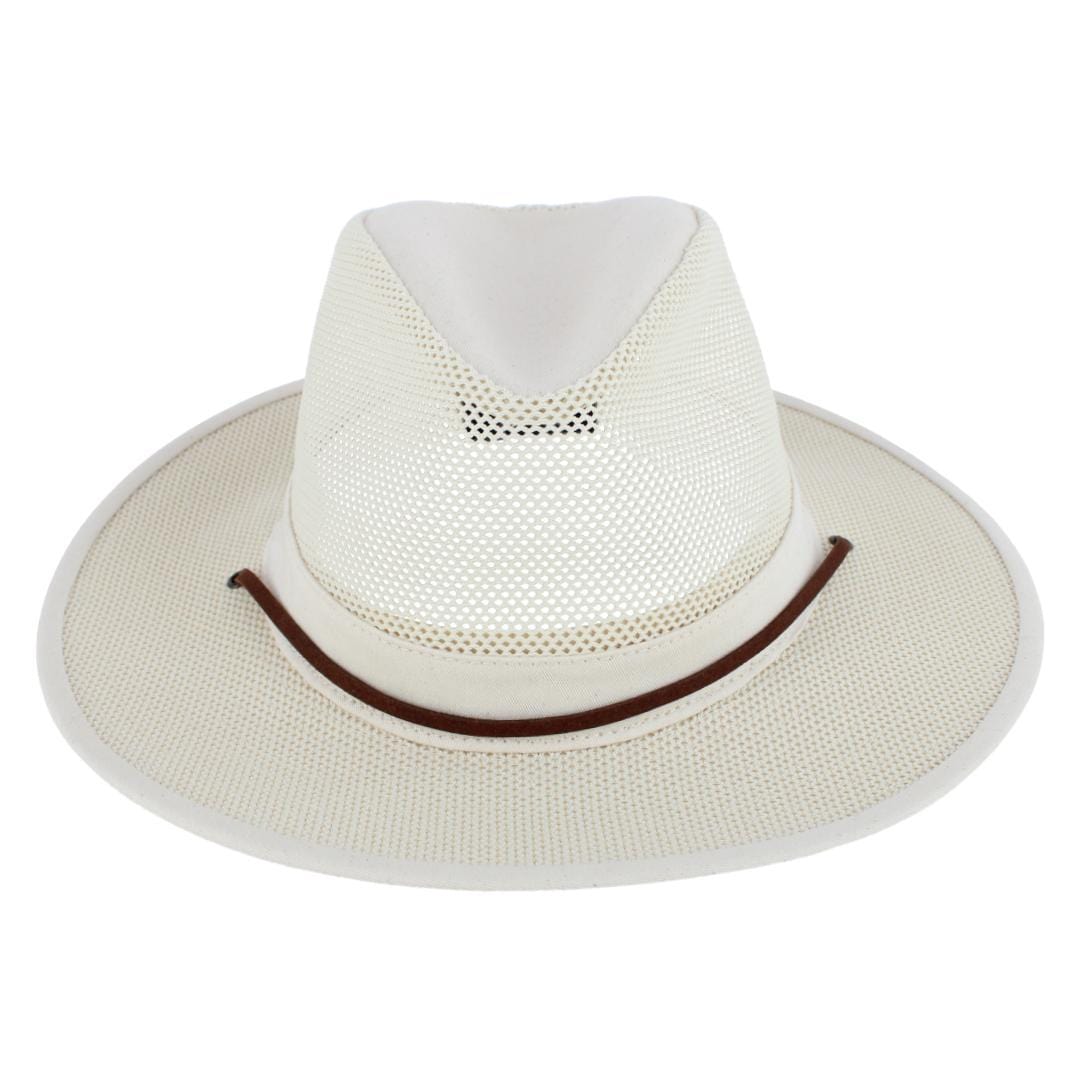 Henschel Men's Polycotton Packable Mesh Breezer Safari Hat - Natural