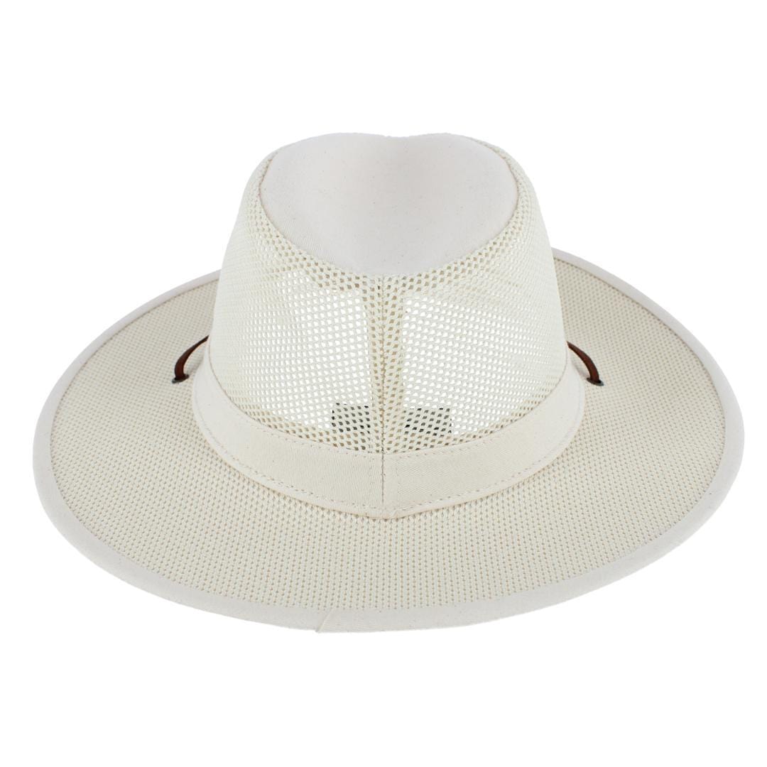Henschel Men's Polycotton Packable Mesh Breezer Safari Hat - Natural