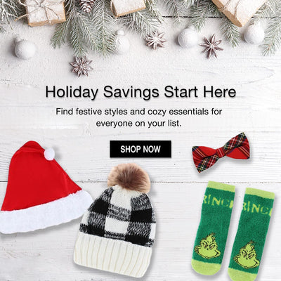 Holiday Savings Start Here: Find festive styles and cozy essentials for everyone on your list. Shop now! width=