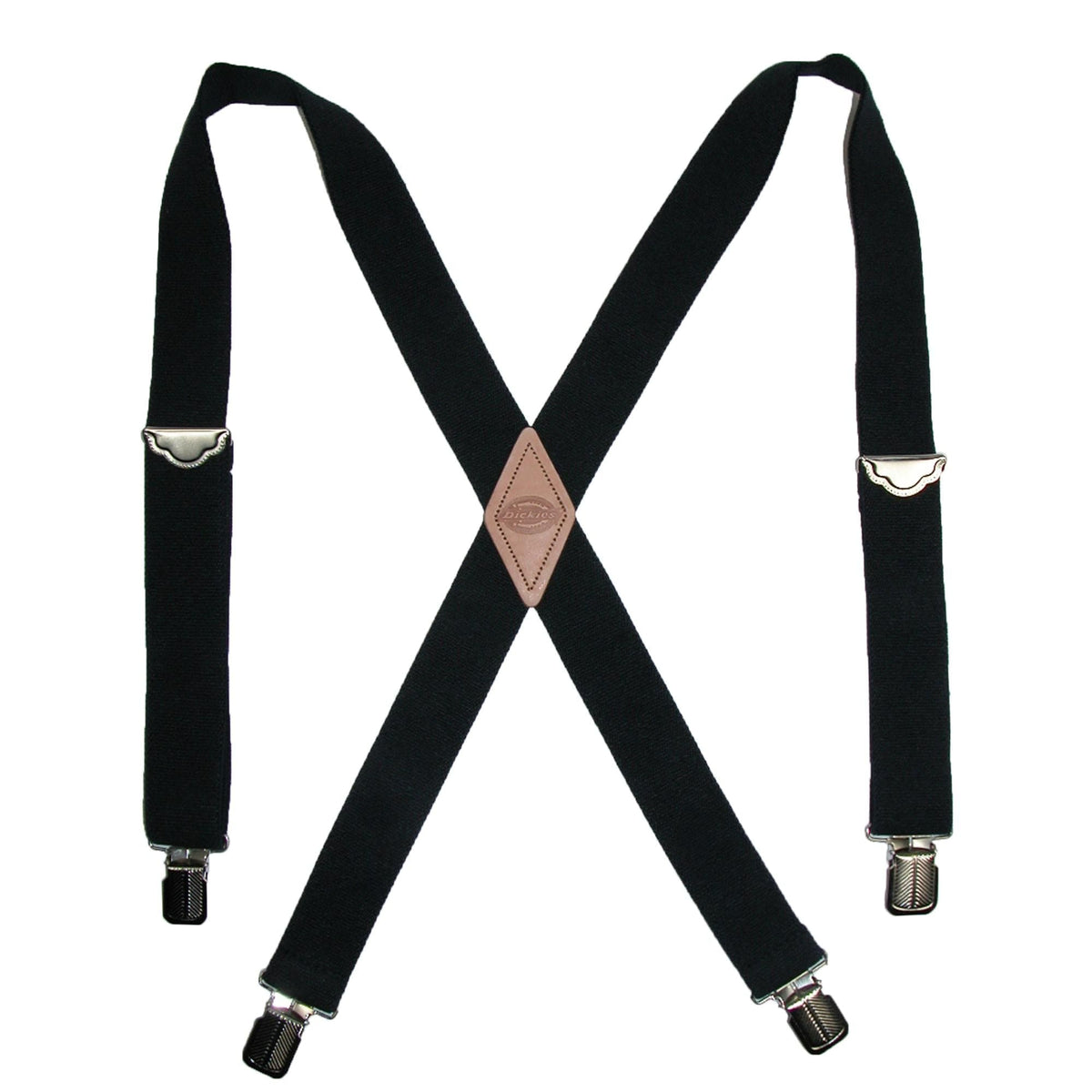 Dickies Men's Elastic X-Back Heavy Duty Clip-End Work Suspender Braces - Navy