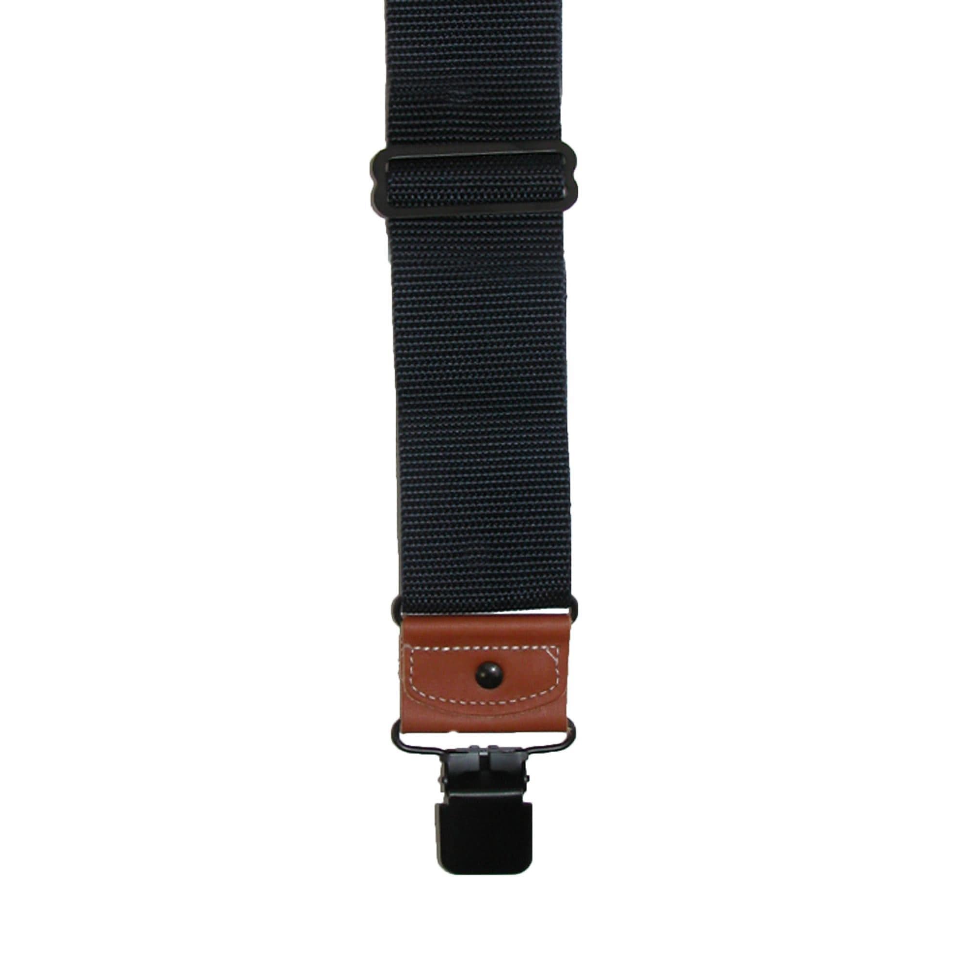 Dickies Men's Industrial Strength Ballistic Nylon Clip End Work Suspenders - Black