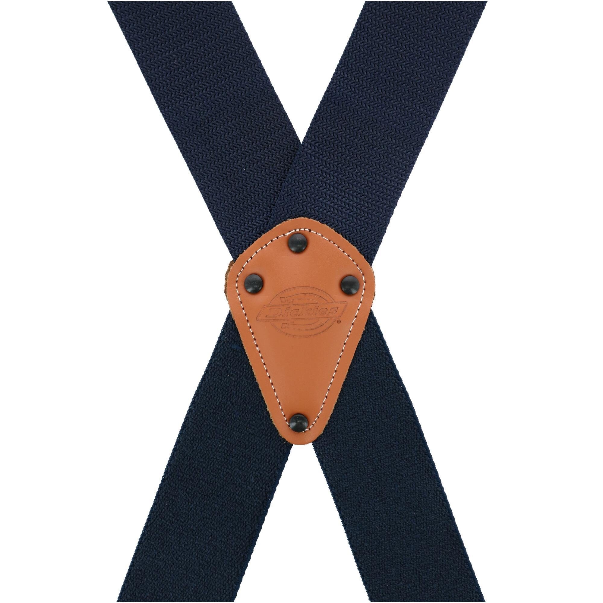 Dickies Men's Industrial Strength Ballistic Nylon Clip End Work Suspenders - Navy