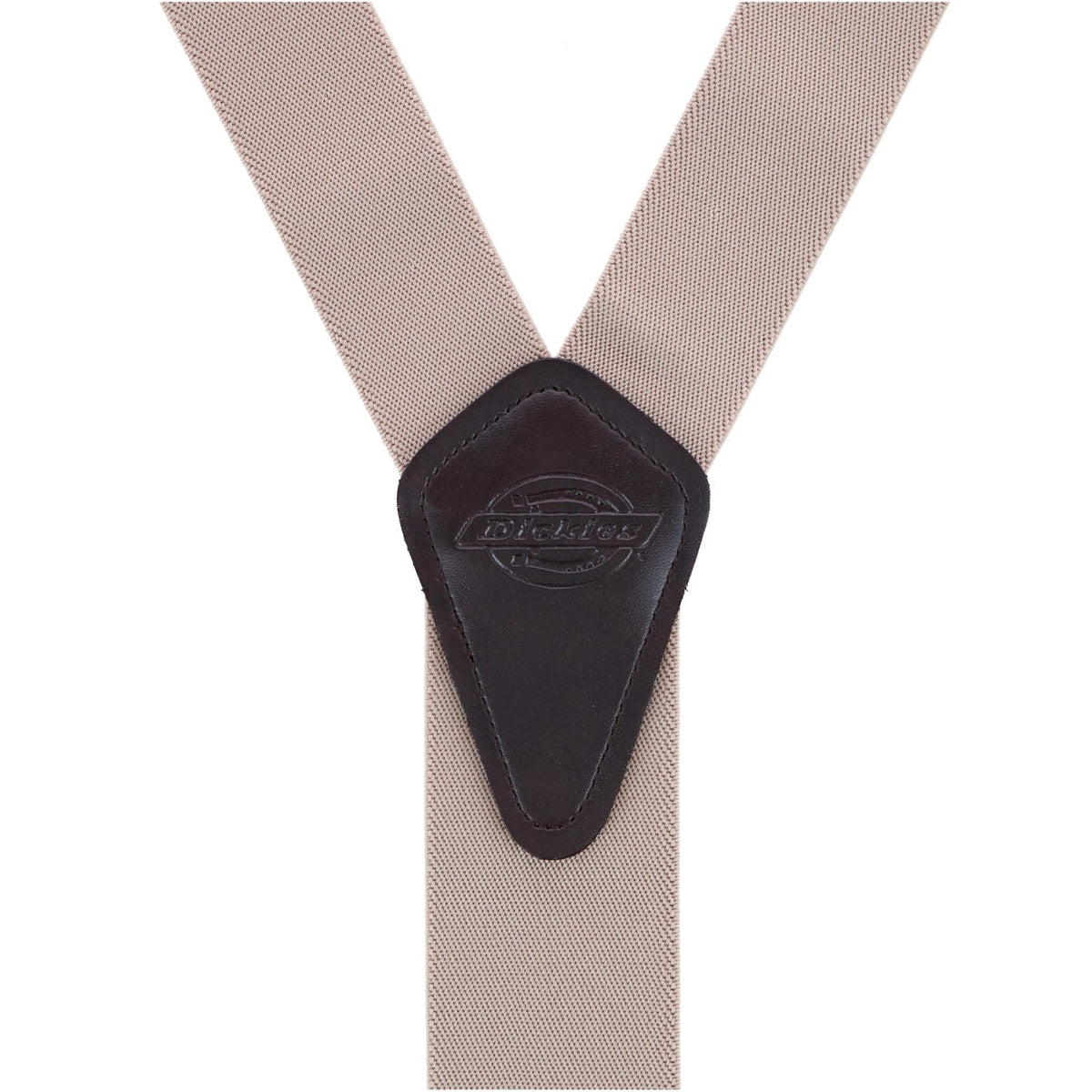Dickies Men's Elastic Solid Color Suspender with Belt Clip-End - Beige