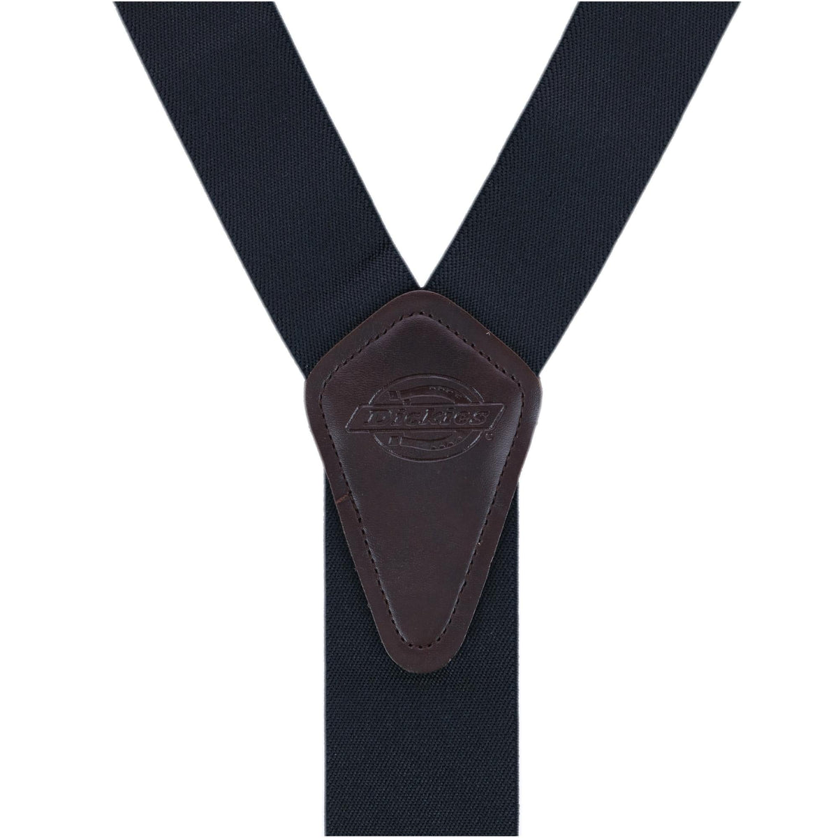 Dickies Men's Elastic Solid Color Suspender with Belt Clip-End - Black