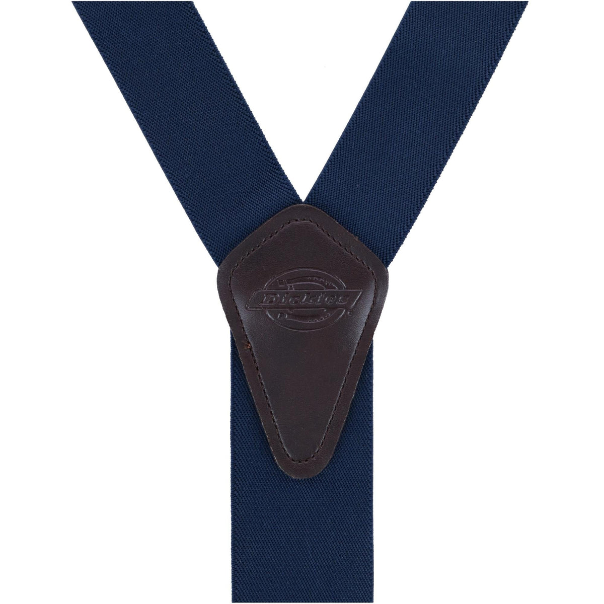 Dickies Men's Elastic Solid Color Suspender with Belt Clip-End - Navy