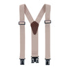 Men's Elastic Solid Color Suspender with Belt Clip-End