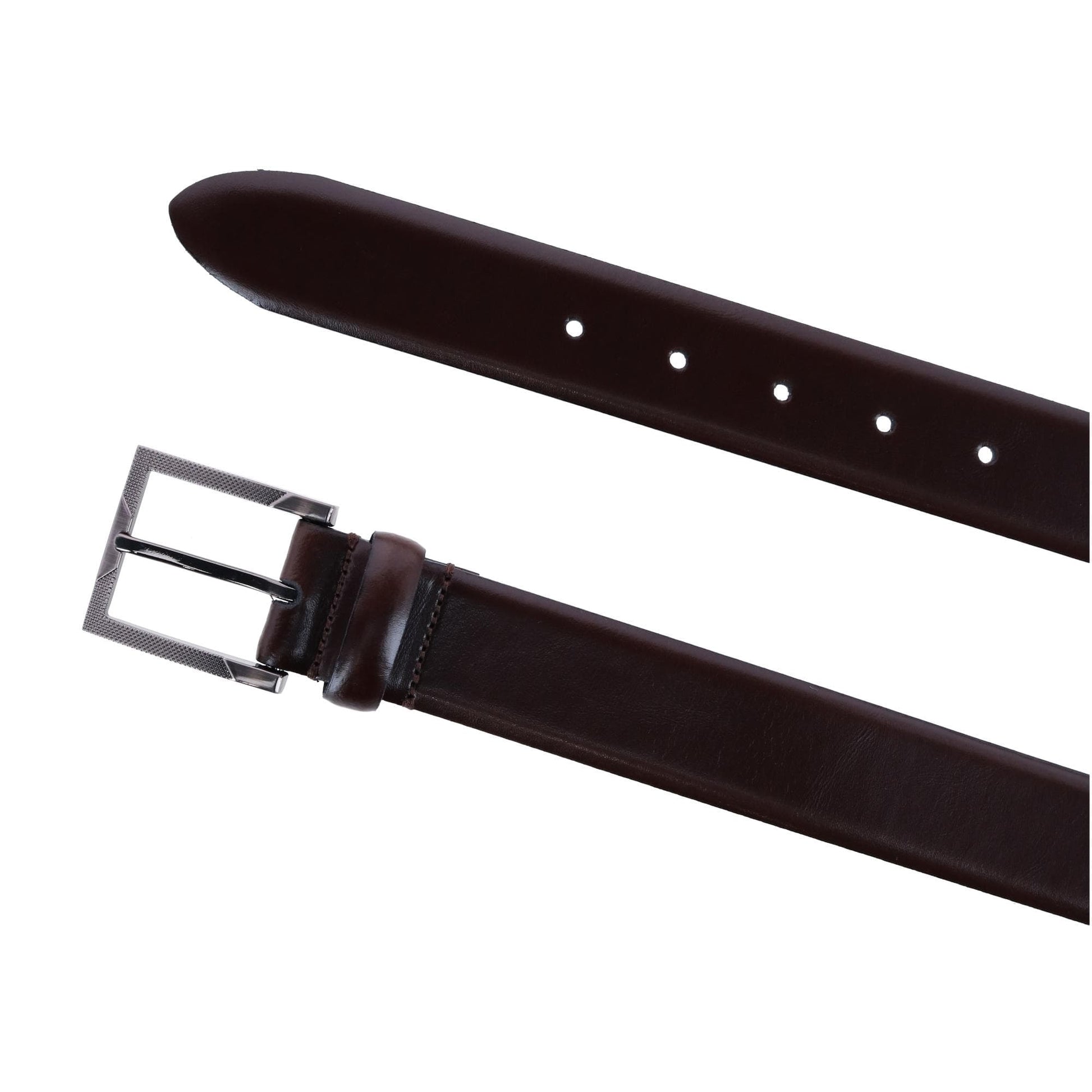 CTM® Men's Italian Genuine Supple Leather Belt - Brown