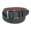Men's Textured Italian Leather Belt with Sqaure Buckle