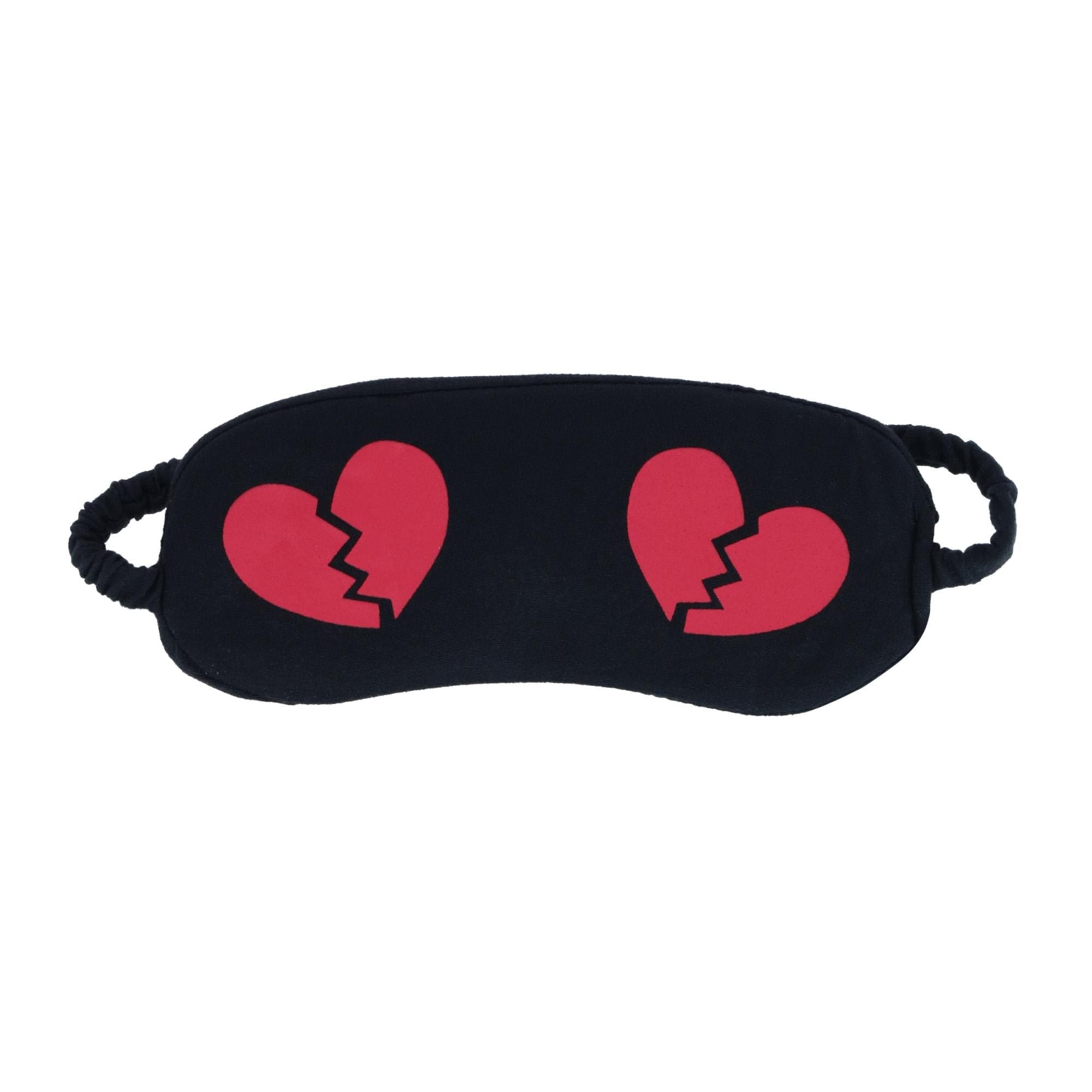 Pillow Talk Women's Plus Size Heart Breaker Tank and Short Set with Eye Mask - Red