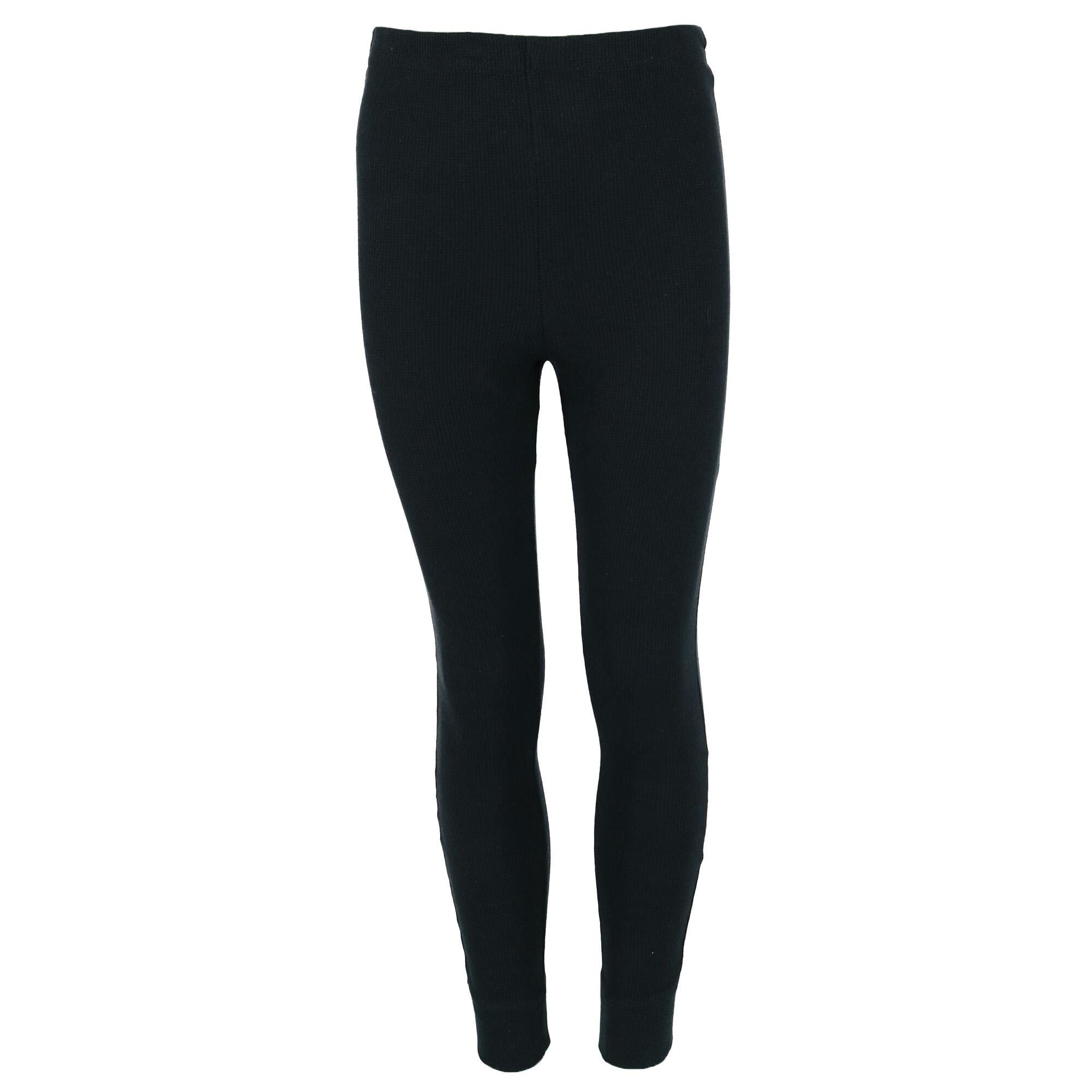 Only Boys Kid's Waffle Thermal Long Underwear 2-Piece Set - Black