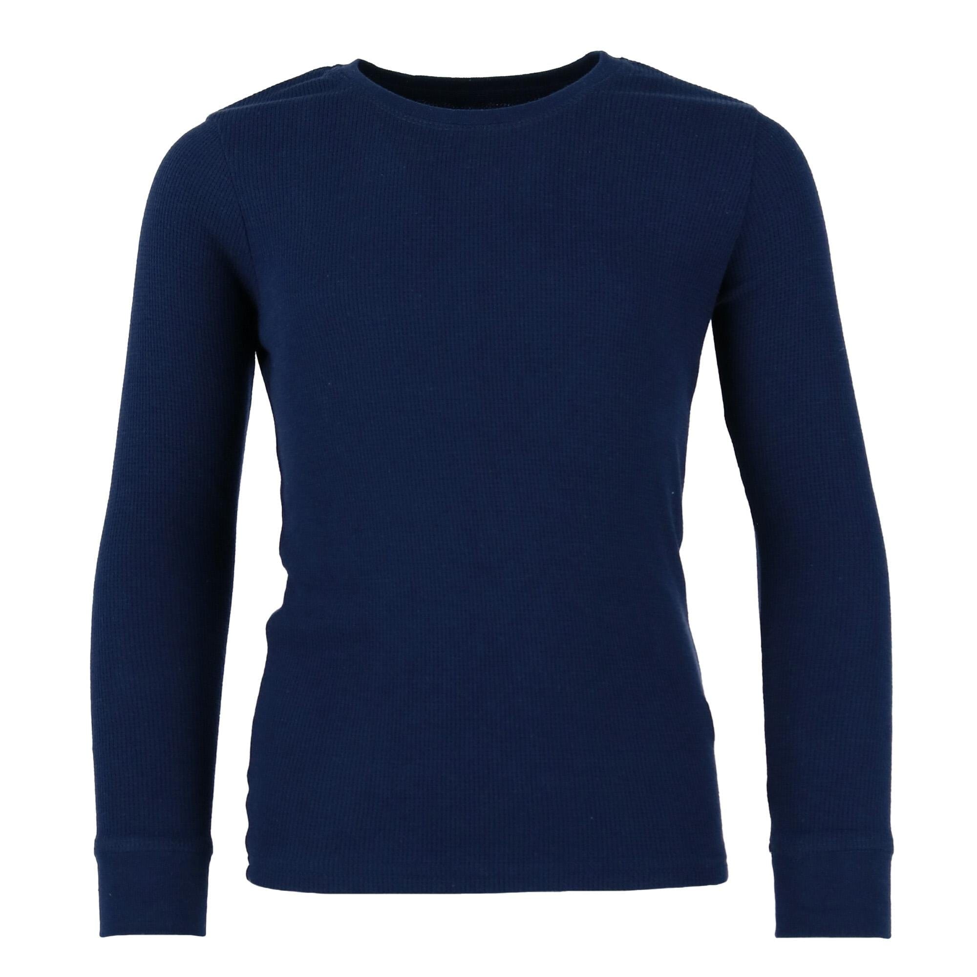 Only Boys Kid's Waffle Thermal Long Underwear 2-Piece Set - Navy