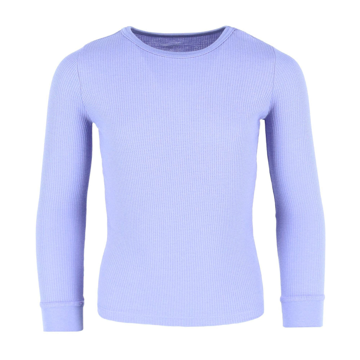 Rene Rofe Girl's Waffle Thermal Long Underwear 2-Piece Set - Lavender