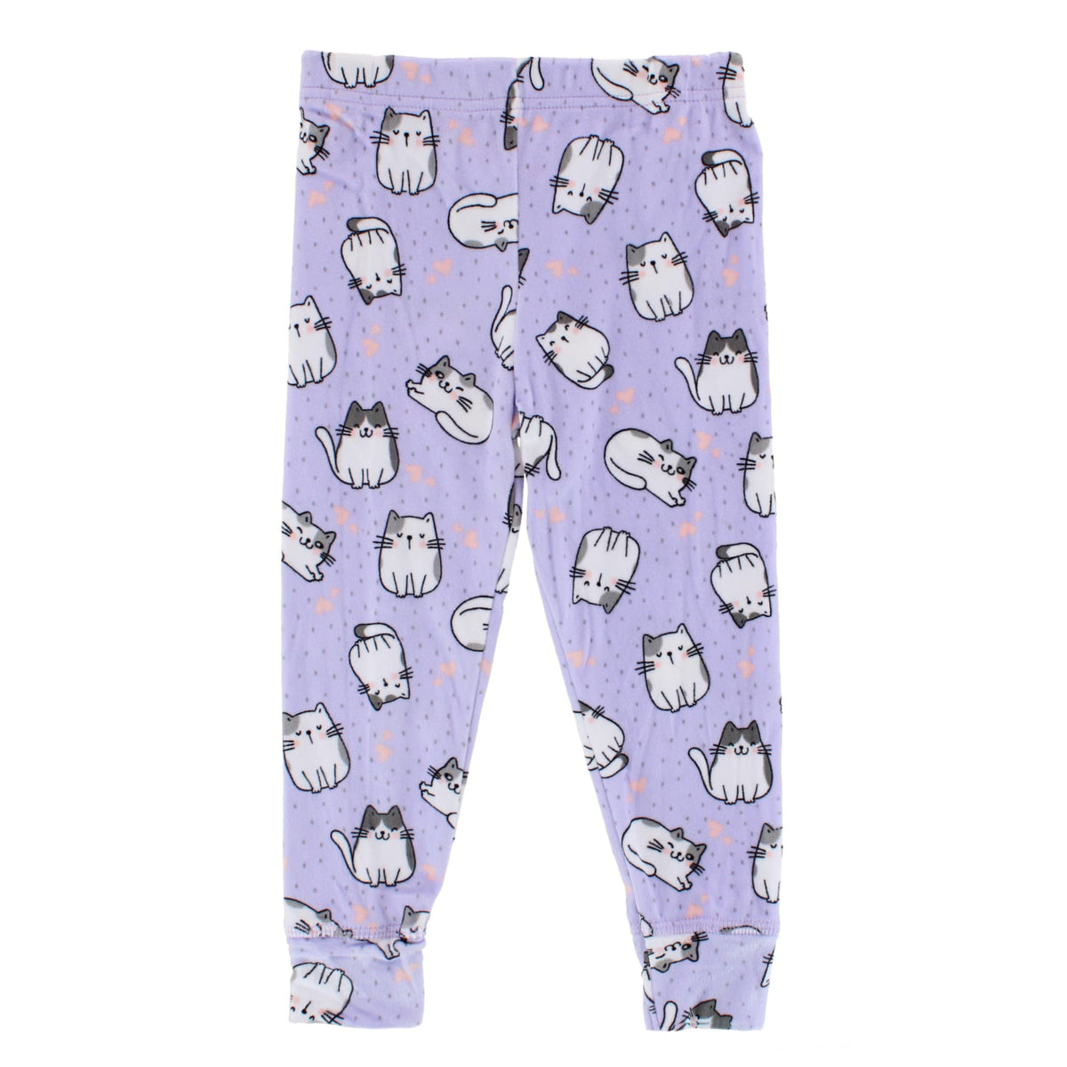 Only Boys Toddler Girl's Cute Kitten Snug Fit Pajama Set - Purple