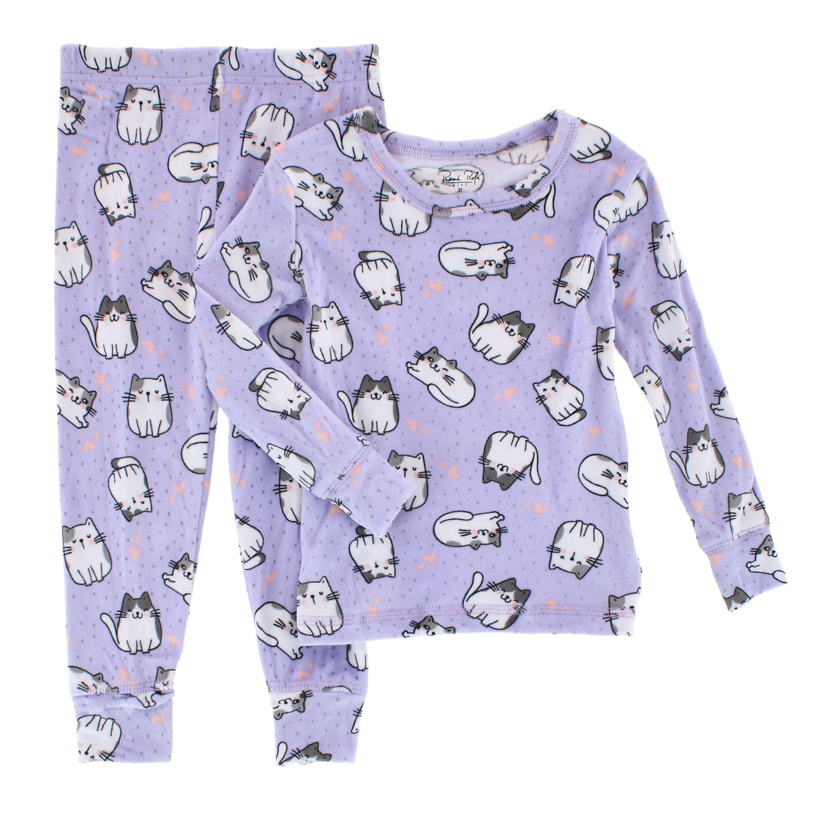 Only Boys Toddler Girl's Cute Kitten Snug Fit Pajama Set - Toddler Girl's Cute Kitten Snug Fit Pajama Set