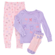 Toddler Girl's Wanna Have Fun Snug Pajama Set with Socks