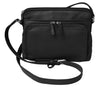 Women's Leather Shoulder Bag Purse with Side Organizer