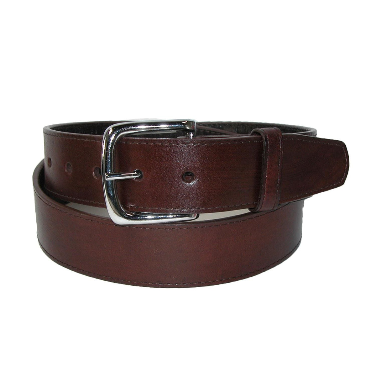 CTM® Men's Leather Money Belt with Removable Buckle Travel Belt