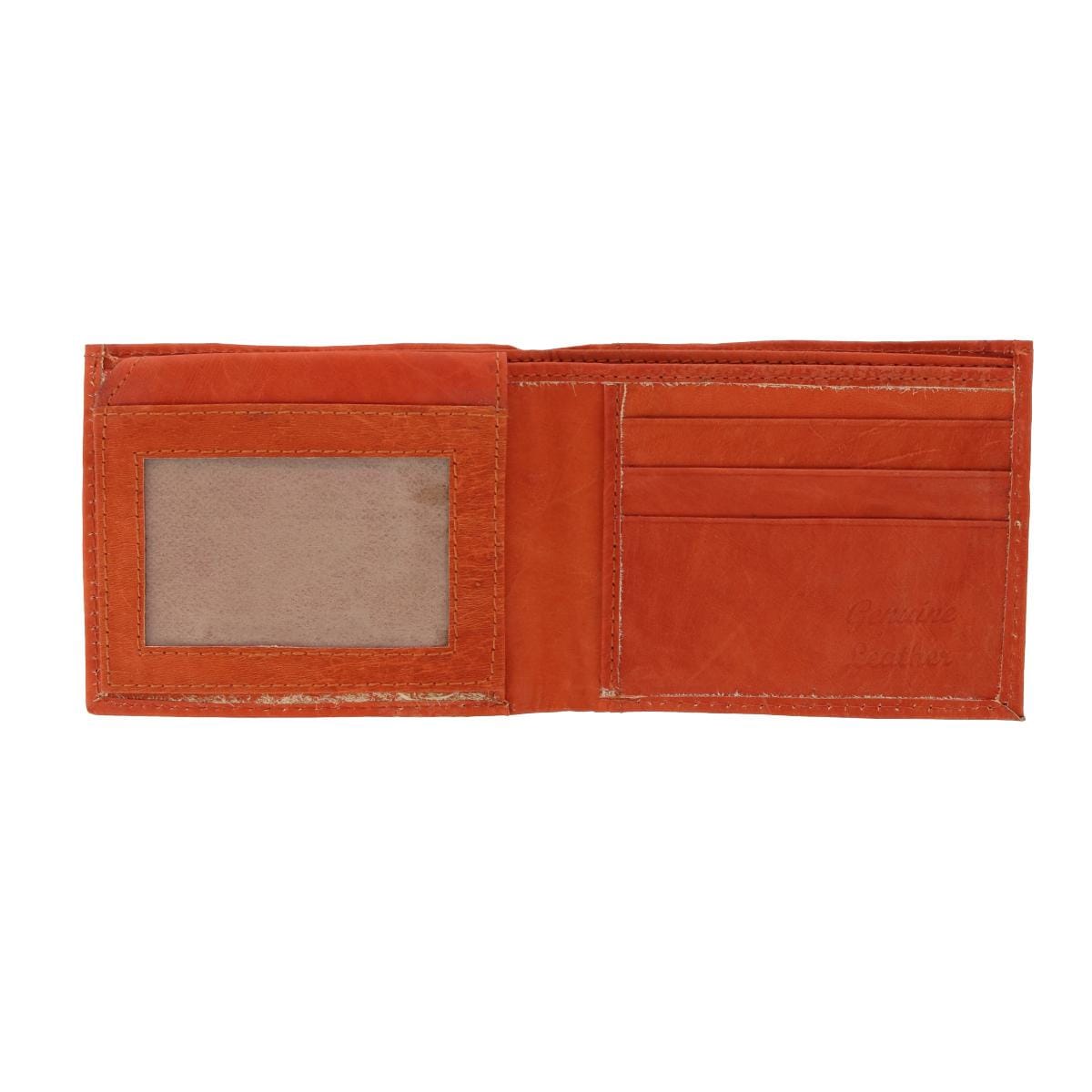 CTM® Kid's Leather Western Themed Bi-Fold Wallet - Cowboy Hat and Cowboy Boot