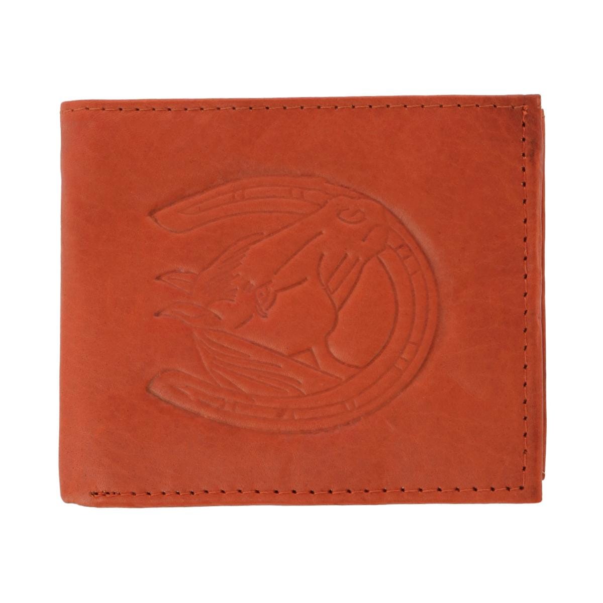 CTM® Kid's Leather Western Themed Bi-Fold Wallet